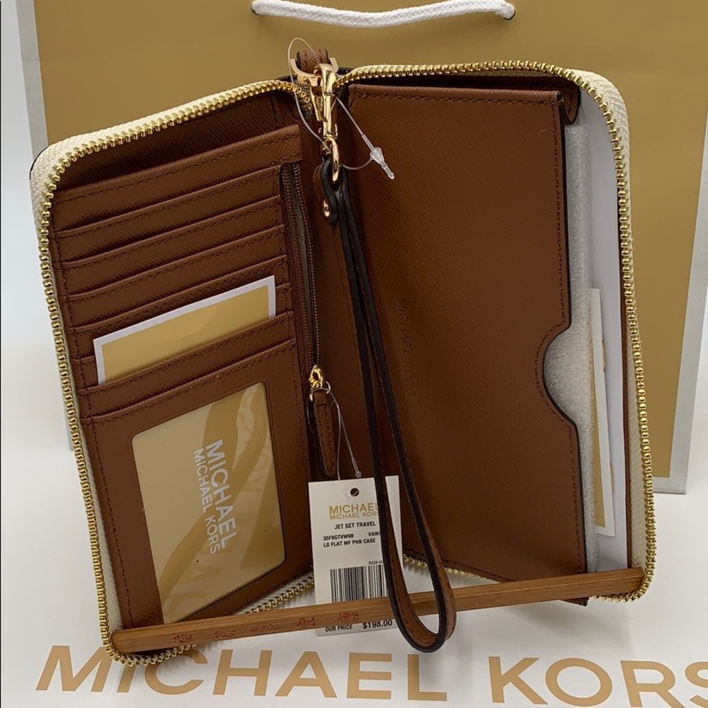 Michael Kors Jet Set Travel Phone Wallet Wristlet - Picture 9 of 16
